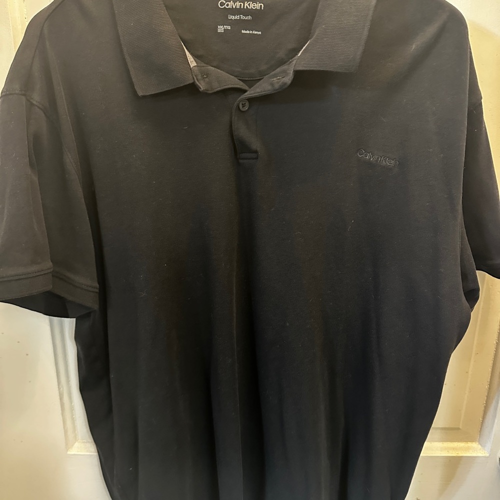 Calvin Klein Men's Black Polo Shirt